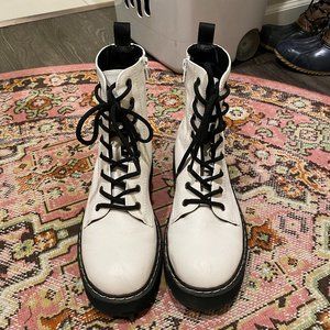 Sincerely Jules White Chunky Boots